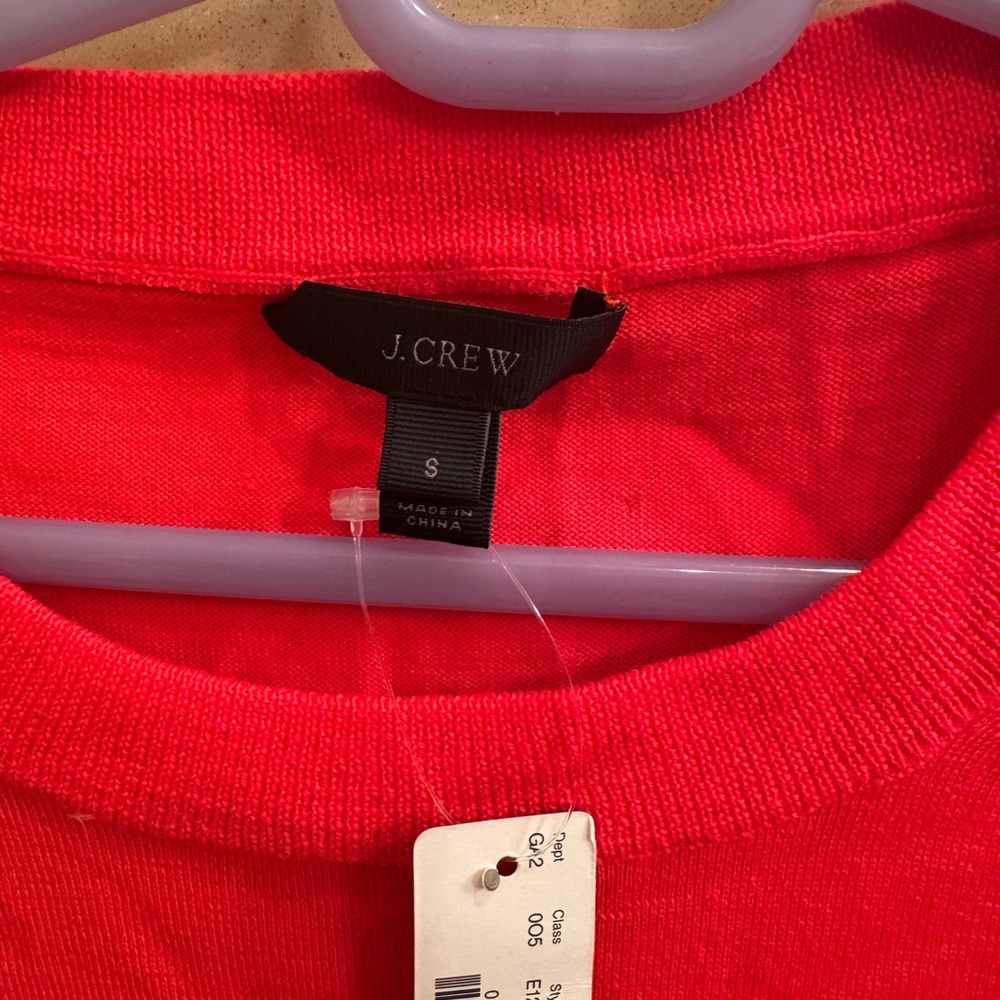 J.Crew Red wool sweater